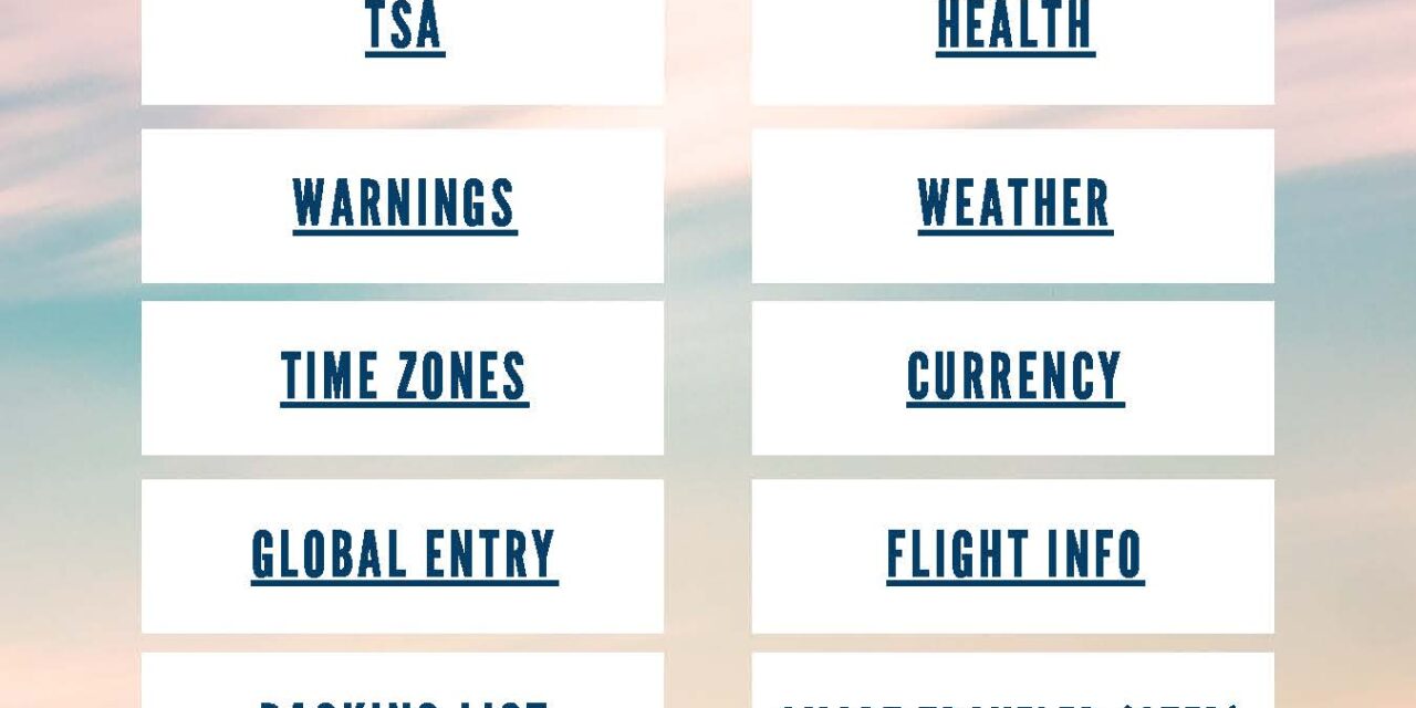 Travel resources